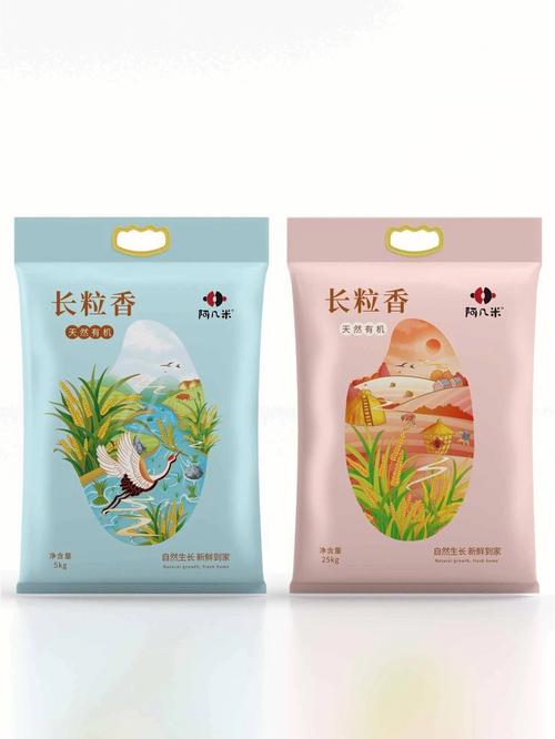 大米包装设计分享～73中国传统文化元素与大米产品特点相结合73